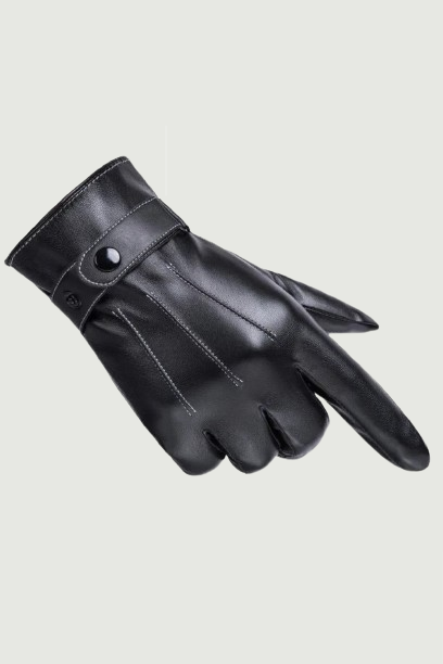 Mens mittens Warm Leather Male Winter Gloves Super Driving Waterproof Men Black