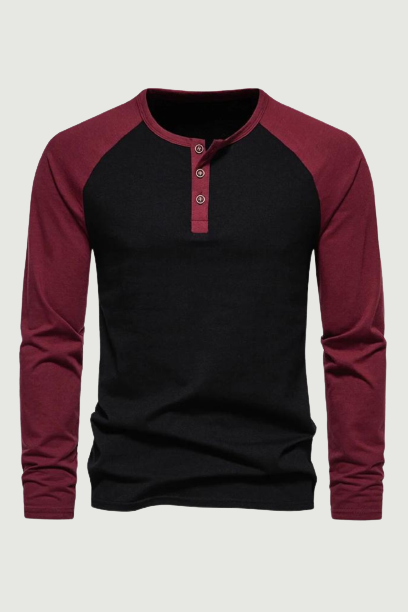 Mens Casual Classic Retro Raglan Sleeve Baseball T Shirt Slim Fit Pullover Men Casual Workout Gym Henley Tee Shirt