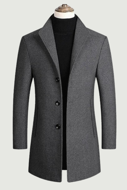 Men Winter Jackets Wool Blends Cashmere Trench Coats Male Business Casual Coats