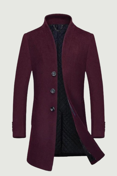 Trench Coat Men's Winter Wool Coat Men's Thick Woolen Coat