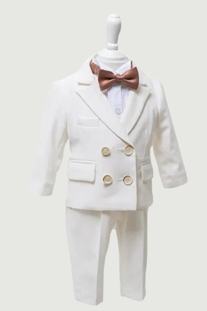 Kids Christening Clothes Suit for Boys Children Formal Outfit Sets Baby Boy Baptism Costume Elegant Evening Party Clothing