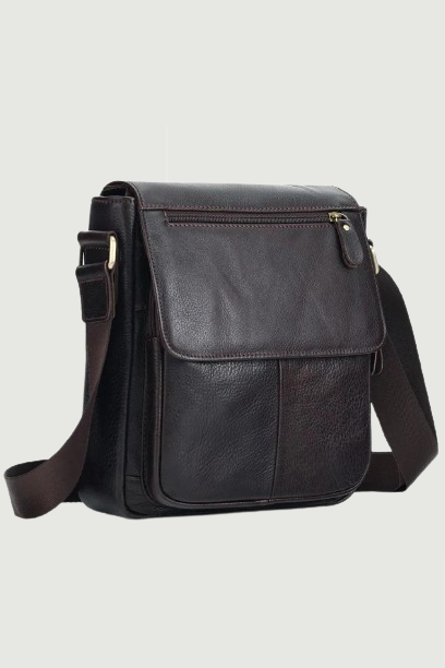 Genuine Leather Men Vintage Handbags Flap Men's Shoulder Bags Casual Messenger Bags Crossbody Bag