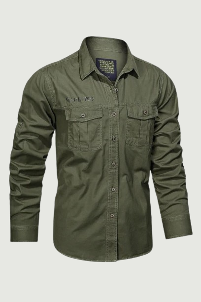 Cargo Long Sleeves Shirts For Men's Spring Autumn Design Oversize Military Clothes Casual Blouse