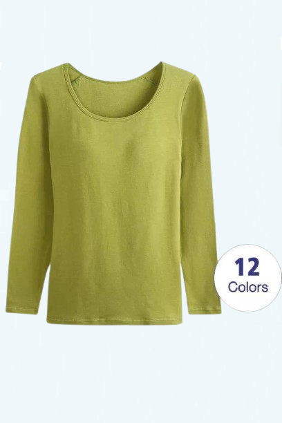 Women T-Shirts Built-in Bra Padded Stretchable Cotton Tops Tshirts Long Sleeve Sexy Casual Spring Autumn