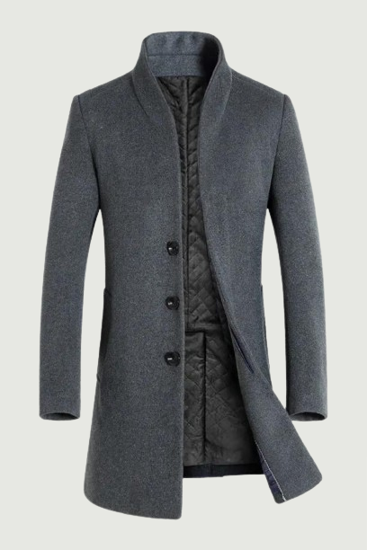 Autumn Winter Brand Men Wool Blends Coats Overcoat Luxury Business Casual Wool Coat