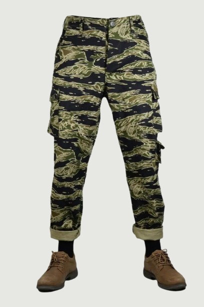 Army Tiger Pattern Tiger Spot Camouflage Trousers Pants