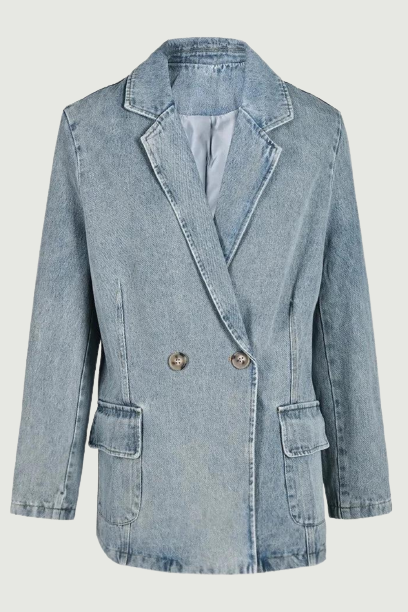 Denim Vintage Jacket Loose Lapel Long Sleeve Women Coat Tide Spring Autumn