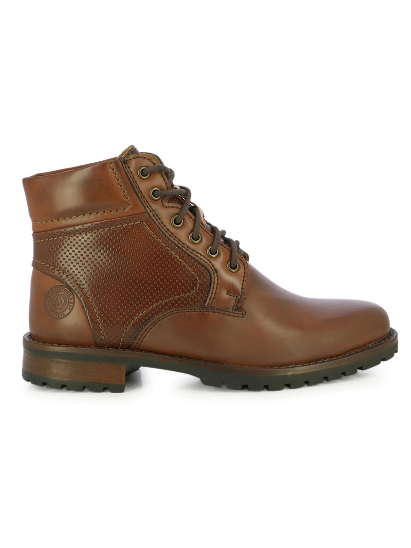 MEN'S TYBALT TEXTURED BROWN BOOTS