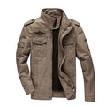 Army Military Jacket Men Cotton Stand Collar Autumn Winter Bomber Jacket Men