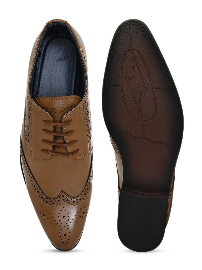 MEN FORMAL DARK BROWN BROGUES