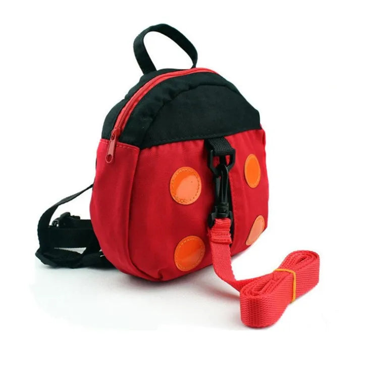 Baby Anti-Loss bag Lovely Ladybug bag With belt Unisex Baby Backpack with Anti-loss