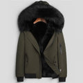 Men Parkas Winter Thicken Warm Fur Outdoor Hooded Short Jacket Fur