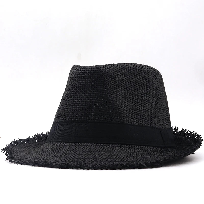 Hat Men Summer Panama Cap Casual Trilby Fedora Hat Male