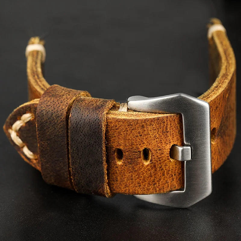 Leather Watchband Bracelet Suitable For Thickened