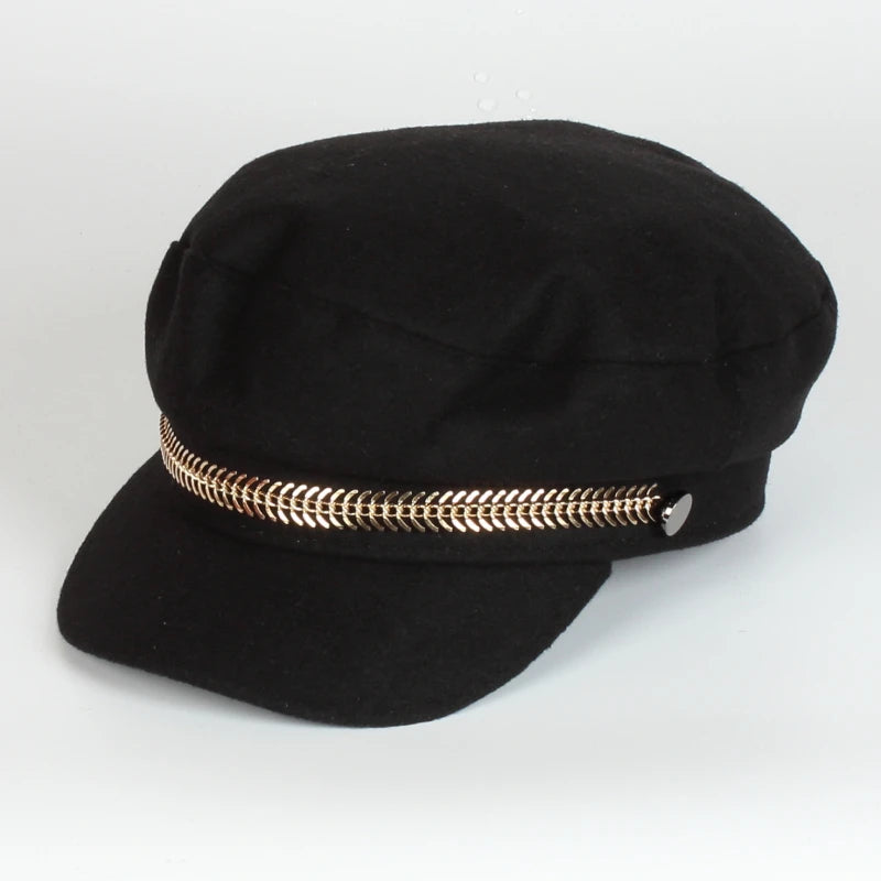 Outdoor Beret Caps hats With Chain