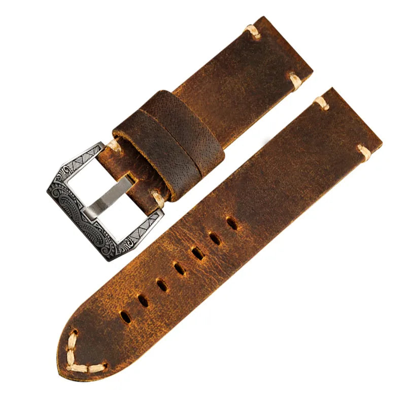 Leather Watchband Bracelet Suitable For Thickened