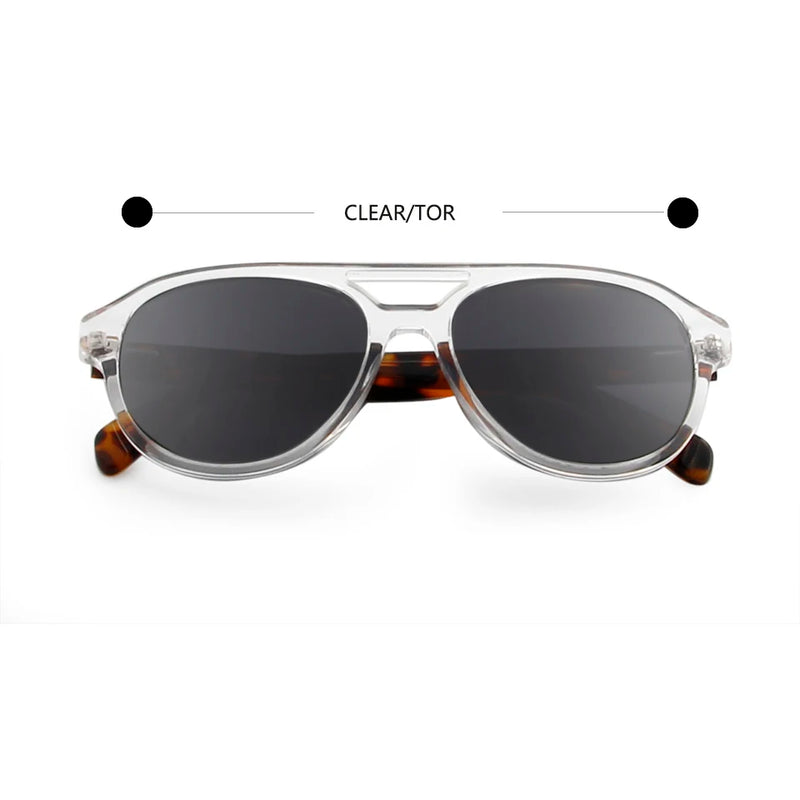 Acetate Pilot Sun Glasses Men Aviation Sunglasses Polarized TAC UV400 Women'S Glasses Driving Goggle Shades