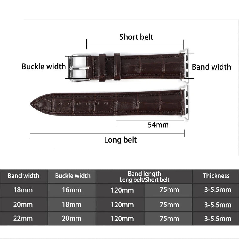 Leather Watchband for Watch Band Series 6 5 4 3 2 1 SE watch Band Watch Strap