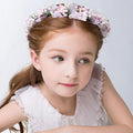 Children Wreath Girl Princess Headband Kids Tiara Decoration Bride Bridesmaid Wedding Dress Accessories Flowers Pearls Headdress