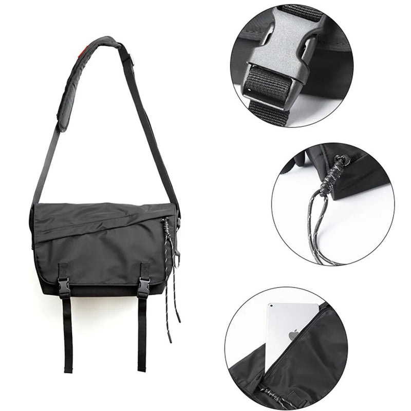 Men's Shoulder Bag Waterproof Oxford Anti-theft Zips Crossbody Men Travel Bags