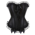 Women's Black Lace Up Shapewear Tops Body Shaping Overbust Corset