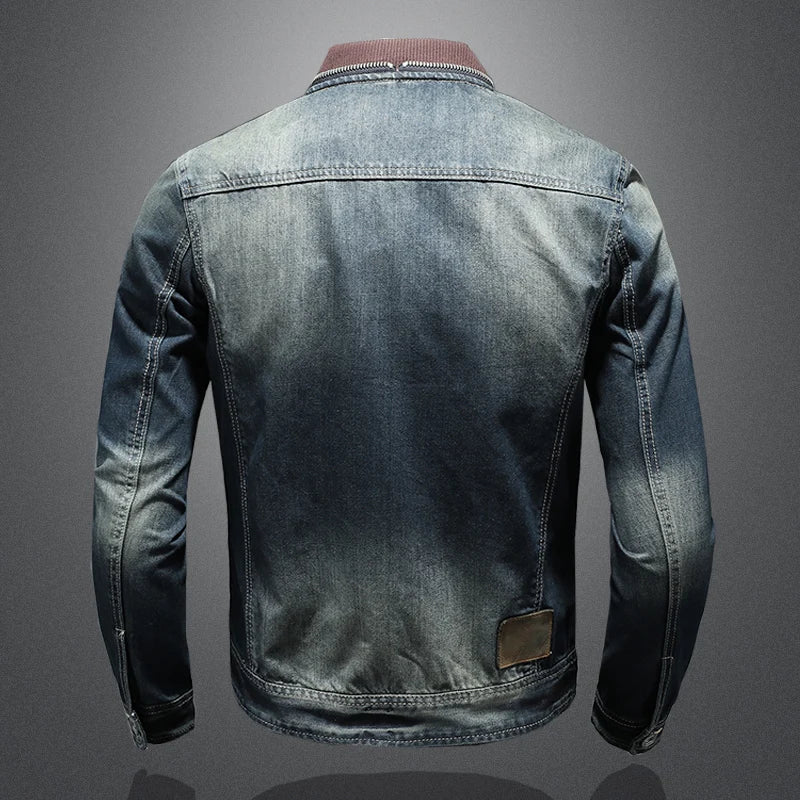 Men Denim Jackets Men Casual Tide Classic Coat Outwear Male Jeans Jackets