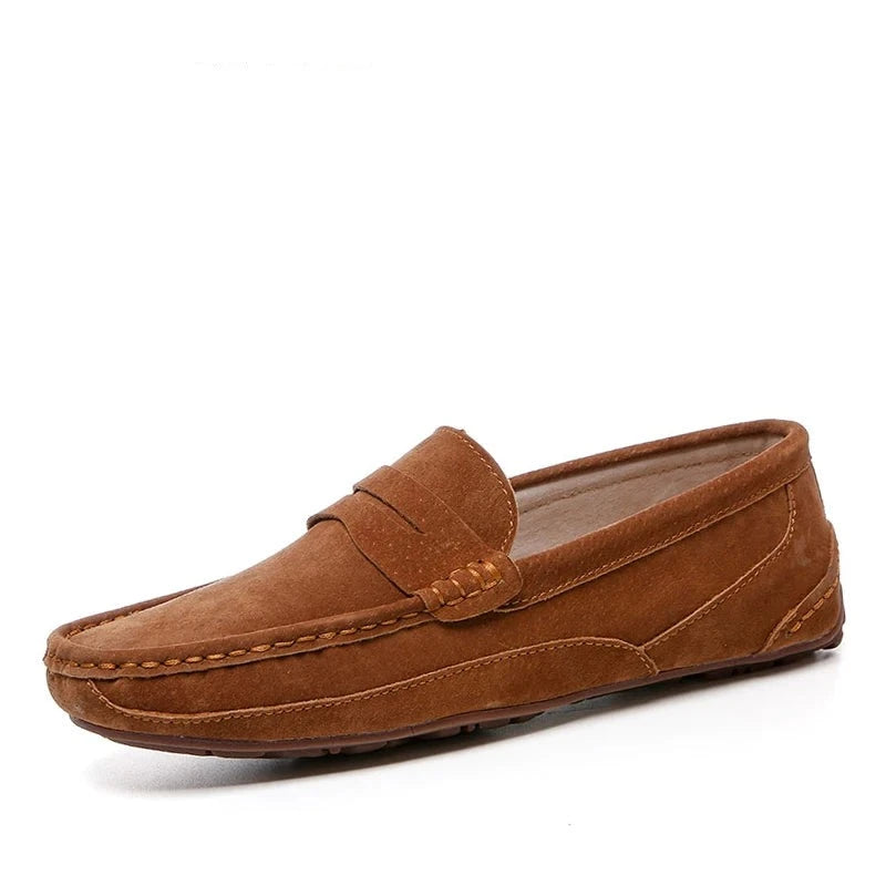 Genuine Leather Men Casual Shoes Luxury Brand Men Loafers