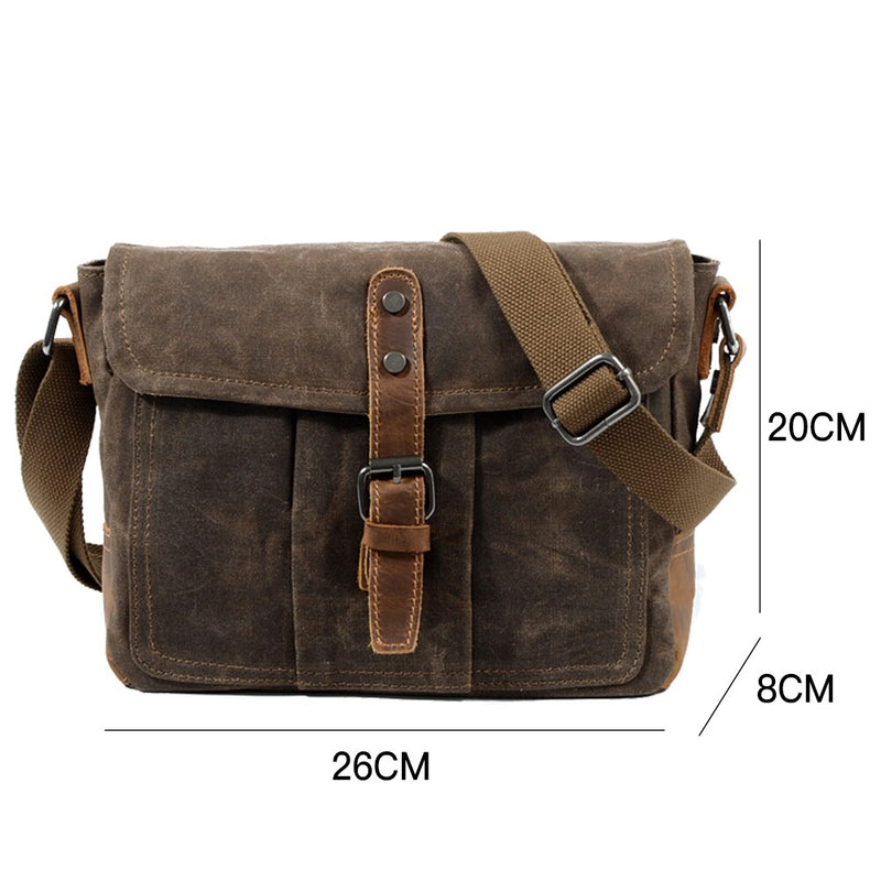 Men Crossbody Bags Male High Quality Vintage Shoulder Bag Casual Solid Messenger Bag Waterproof Satchels