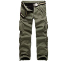 Cargo Pants Men Casual Trousers Warm Fleece Pants Military Army Style Thick Pants Man Clothing