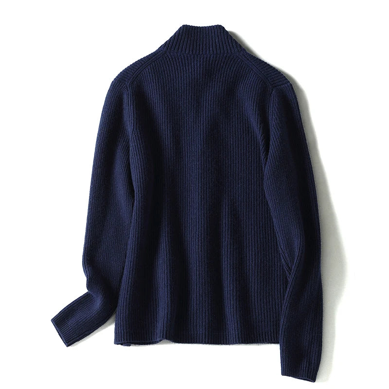 Sweaters Men Cashmere Winter Warm Single Breasted Winter