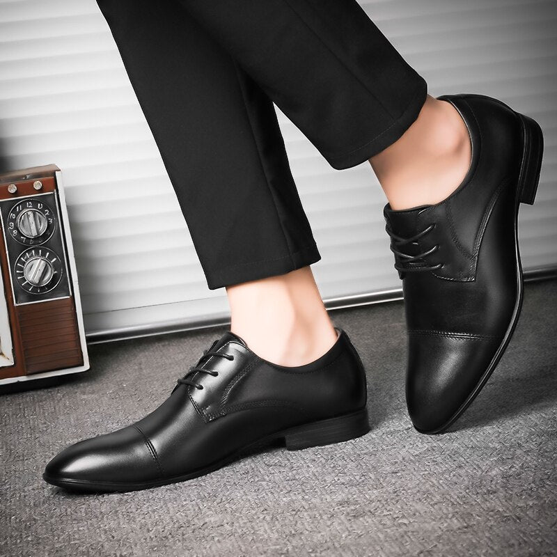 Genuine Leather Mens Casual Shoes Business Formal Shoes Evening Dress Luxury Shoes Designer