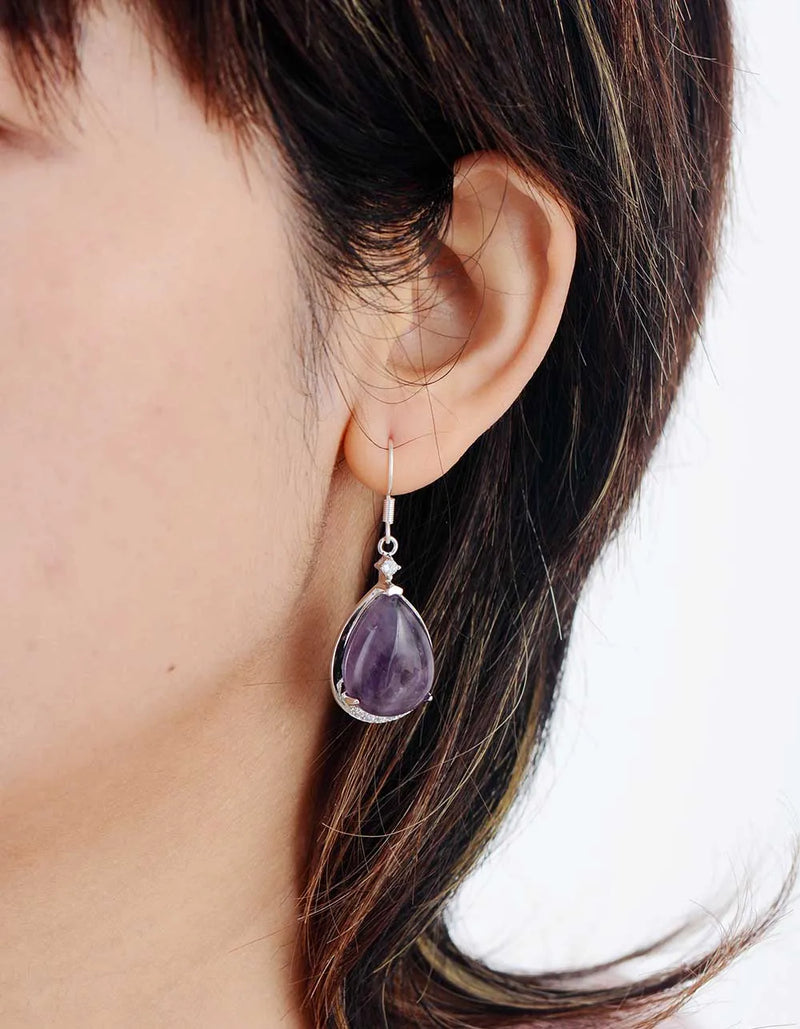 Earrings for Women High End Natural Stone Drop Earring Luxury Designer Woman Jewelry