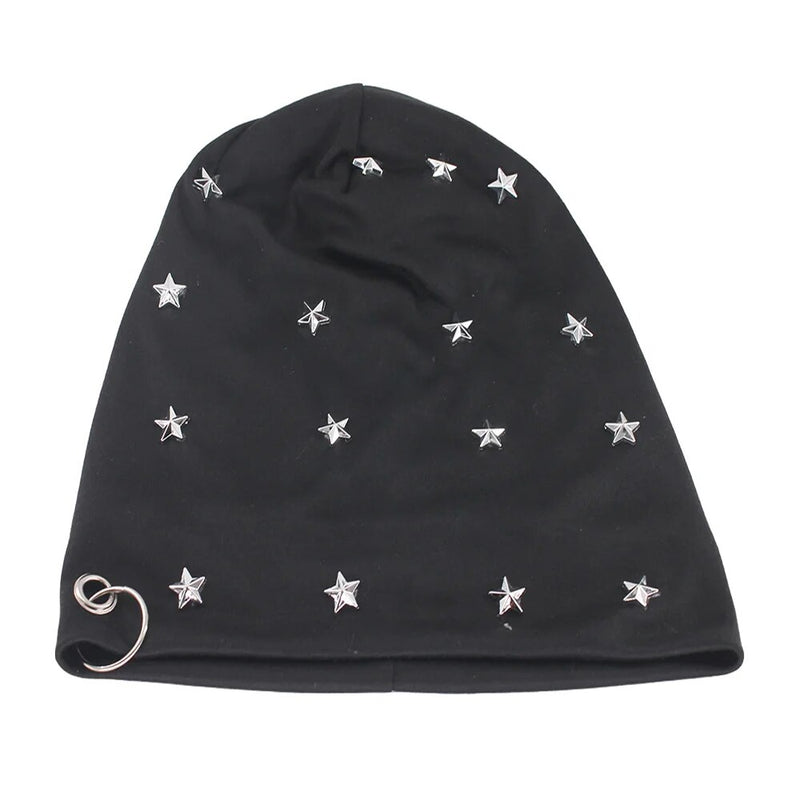 Autumn Warm Star Diy Adult Beanies Skullies Casual Unisex Hip Hop Hats Outdoor Solid