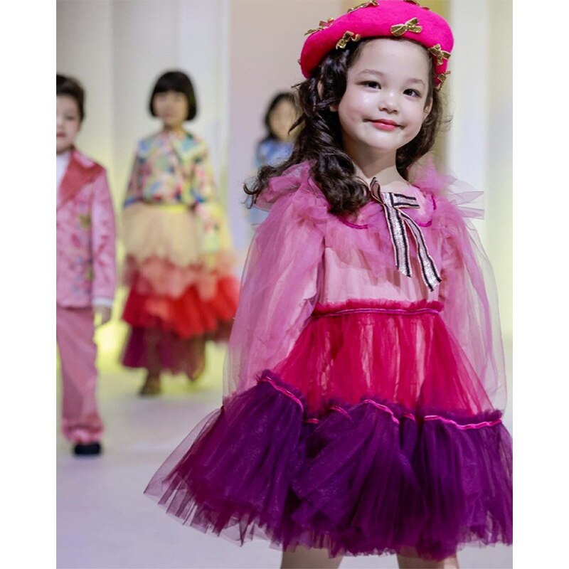 Flower Girl Spanish Dress Children Wedding Dresses For Kids Tulle Gowns Girls Boutique Party Elegant Frocks