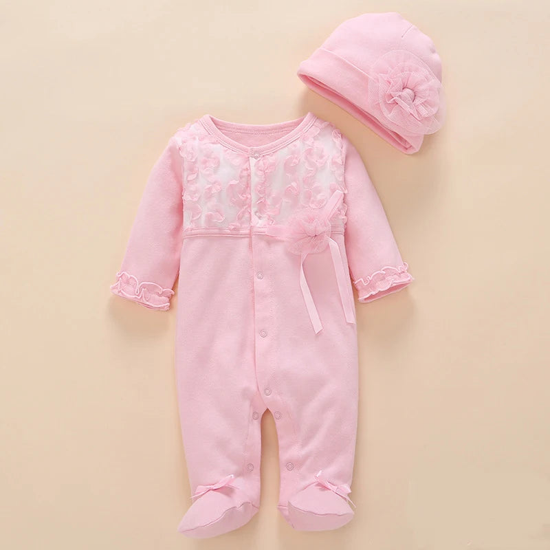 Newborn Baby Girl Clothes Months Romper Summer Cotton Jumpsuit Footwear Rompers