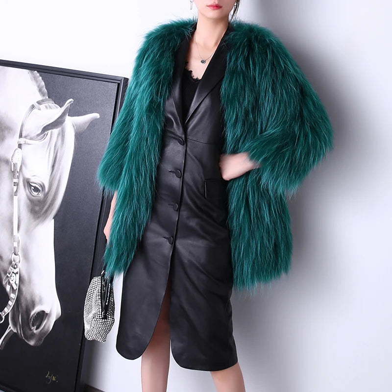 Sleeveless Jackets For Women Wrap Dress Long Skirt Vest Genuine Leather Caramel Gilet