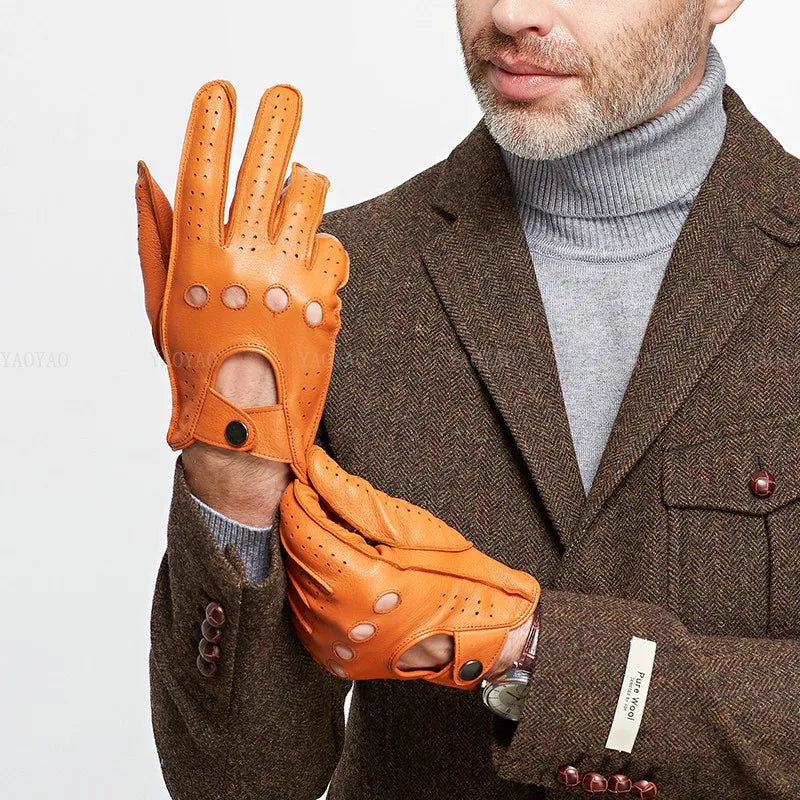 Spring Genuine Leather Glove Men