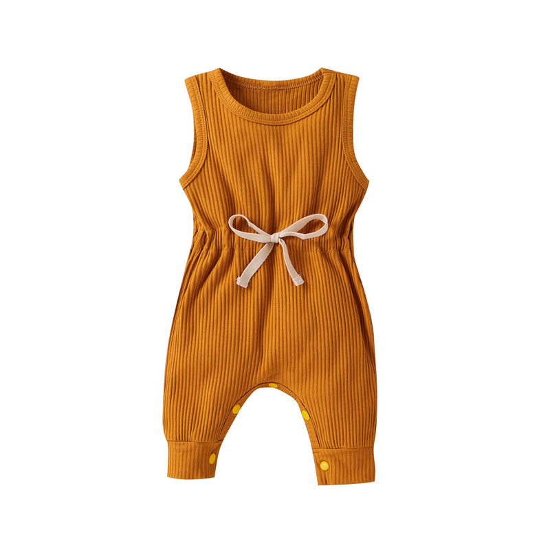 Summer Boy Girl Clothes Infant Baby Kids Girl Solid Sleeveless Romper Jumpsuit Playsuit Sunsuit Outfits Clothes
