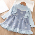 Infant Toddler Sweater Winter Dress for Girl baby underwear kid autumn knitted Clothes thick Dresses Children Christmas Clothing