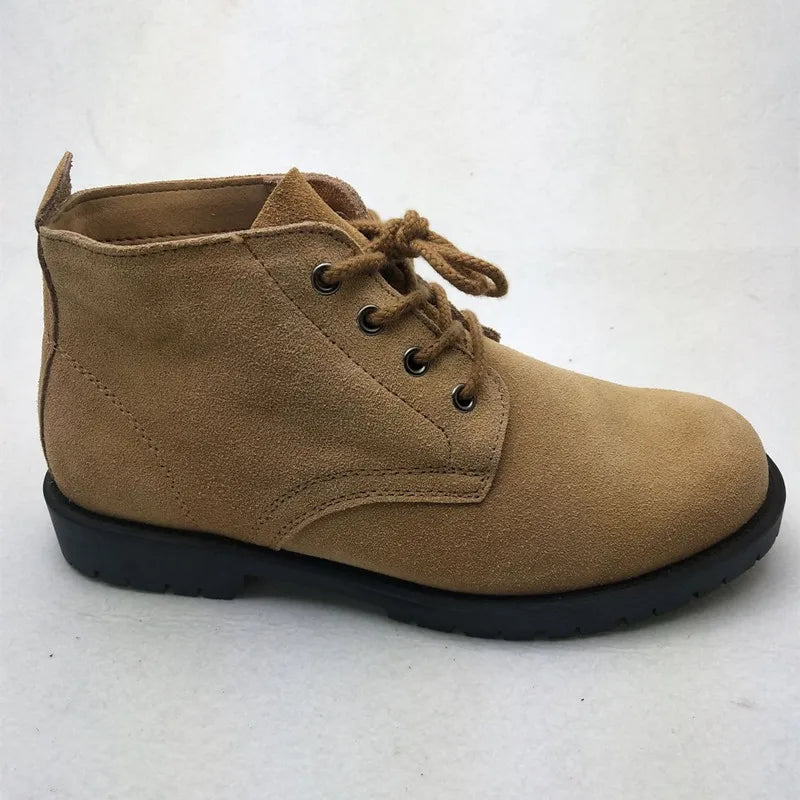 Leather Martin Boots Spring Men Work Wear Shoes Top Layer Boots Outdoor Travel Riding Sneakers