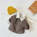 Baby Corduroy Jacket Infant Toddler Child Coat Autumn Spring Winter Warm Thick Kid Outwear