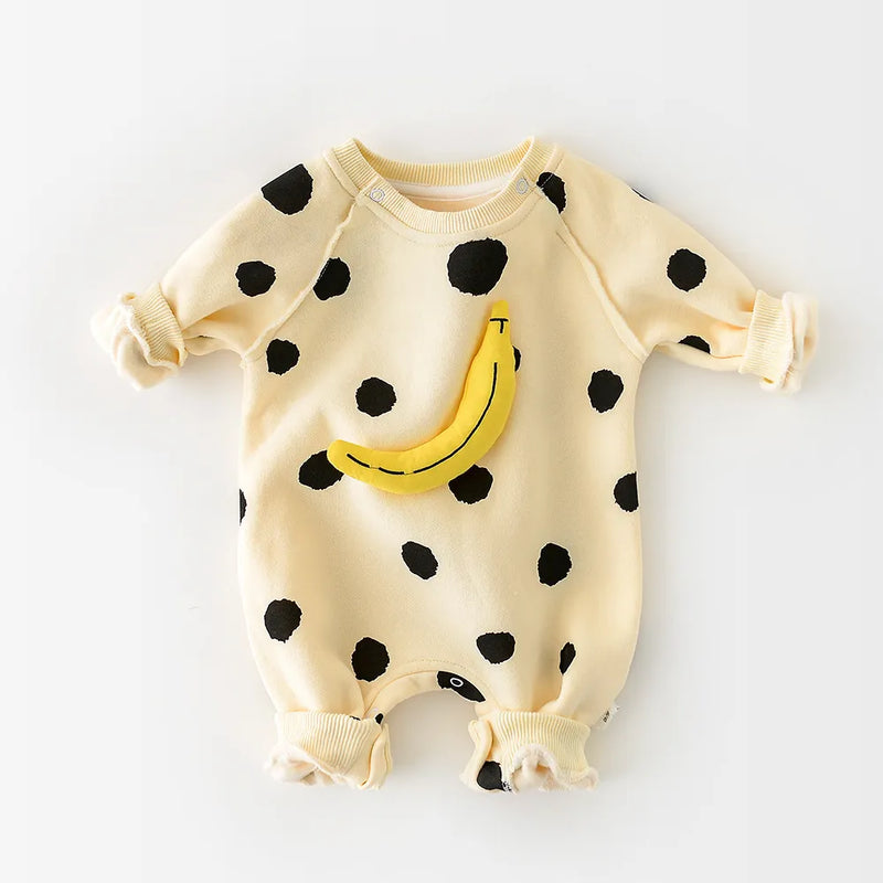 Baby Rompers Baby Girls Clothes Banana Baby Jumpsuit  Infant Girl Clothing