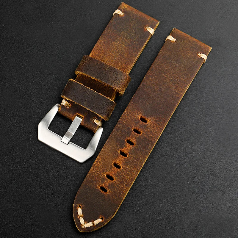 Leather Watchband Bracelet Suitable For Thickened