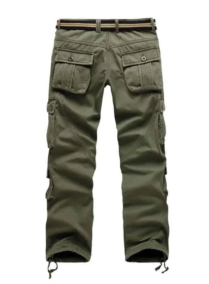 Cargo Pants Men Casual Trousers Warm Fleece Pants Military Army Style Thick Pants Man Clothing