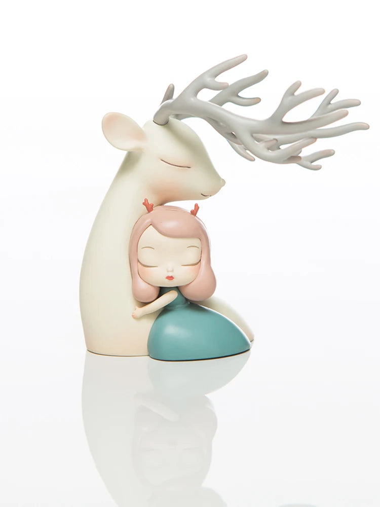 Dream of fairy tale lucky deer summer bear car room decoration birthday gift action figure toy