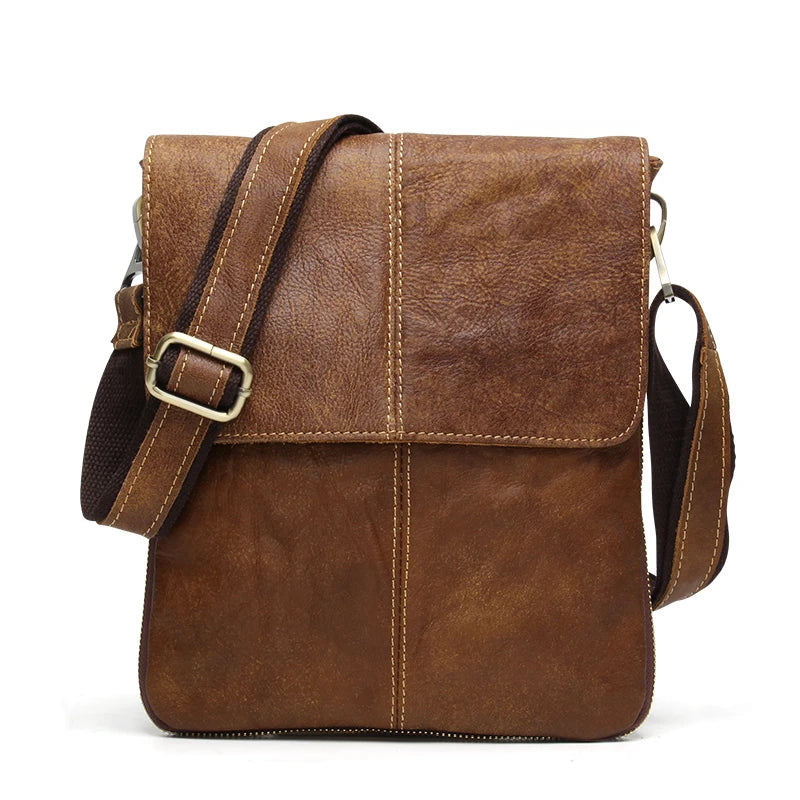 Genuine Leather Men Bags Male Flap Bag Casual Shoulder Crossbody bag Handbags