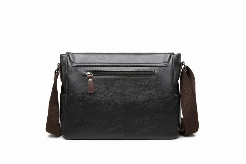 single shoulder bag business leisure men single crossbody leather bag messenger bags