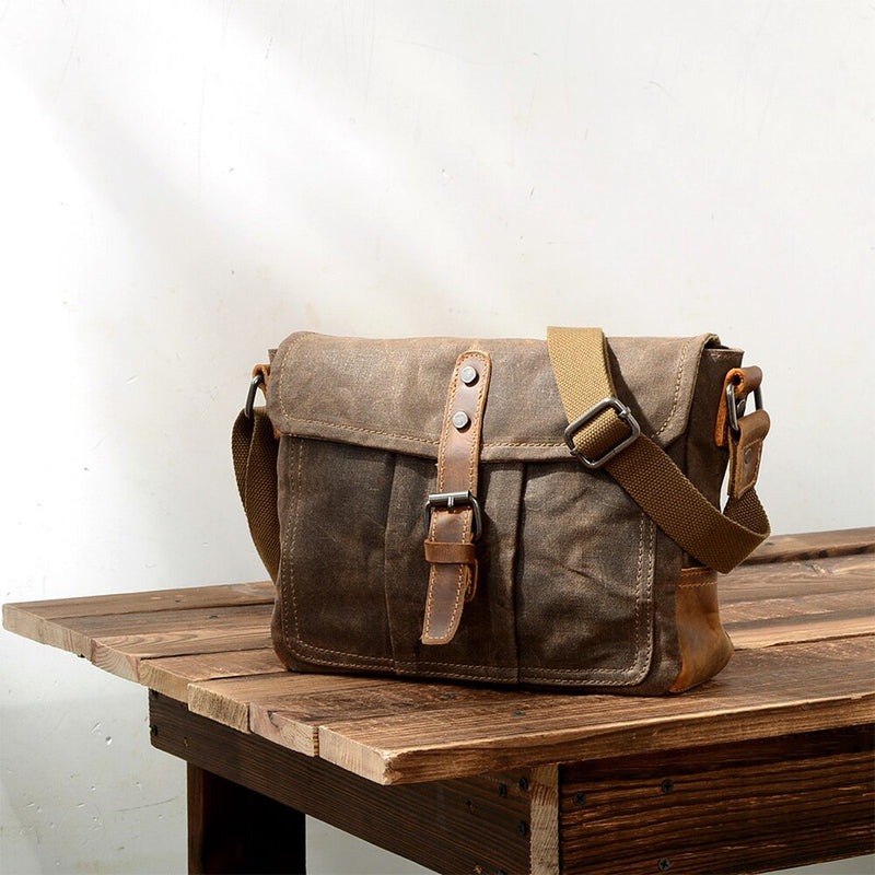 Men Crossbody Bags Male High Quality Vintage Shoulder Bag Casual Solid Messenger Bag Waterproof Satchels