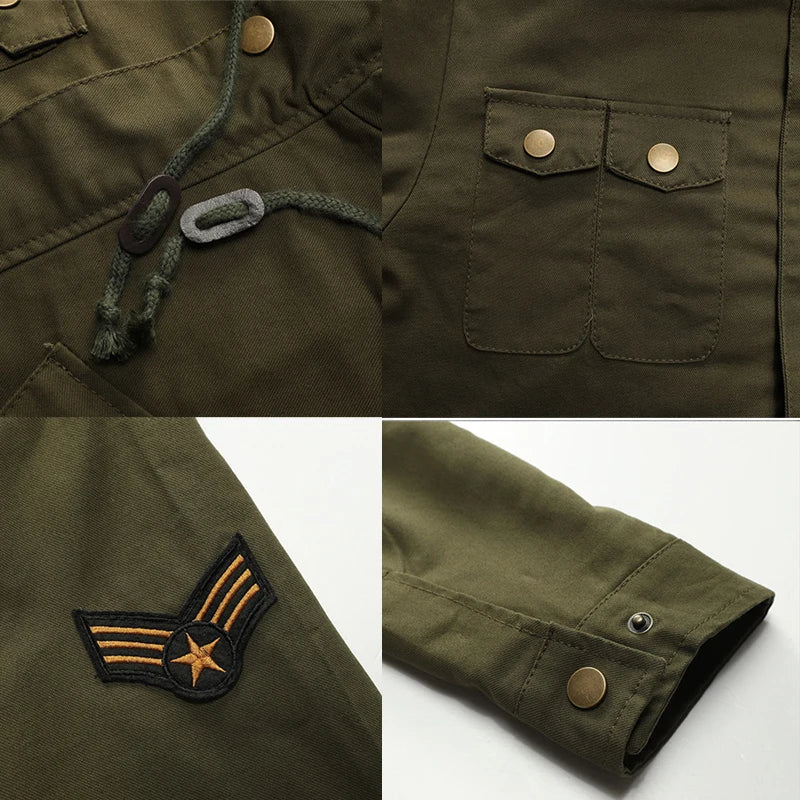 Military Men Jackets Coat Male Windbreaker Hooded Coats Casual Jacket Outerwear Men Clothing