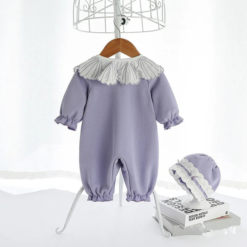 Baby Romper Kids Spring 0-24M Age Infant Toddler Newborn Outfits Baby Girls Clothes purple